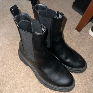 black Combat boots